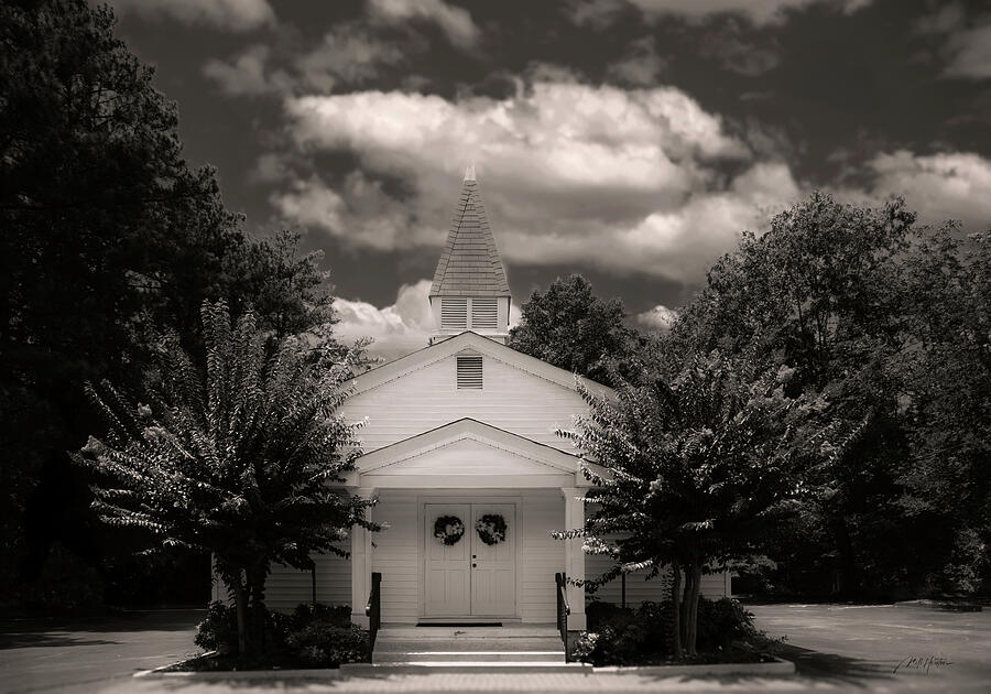 Black And White Photograph - Church by William Hunton