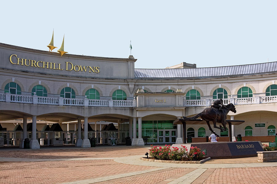 Churchill Downs Racetrack Entrance Photograph by Sally Weigand