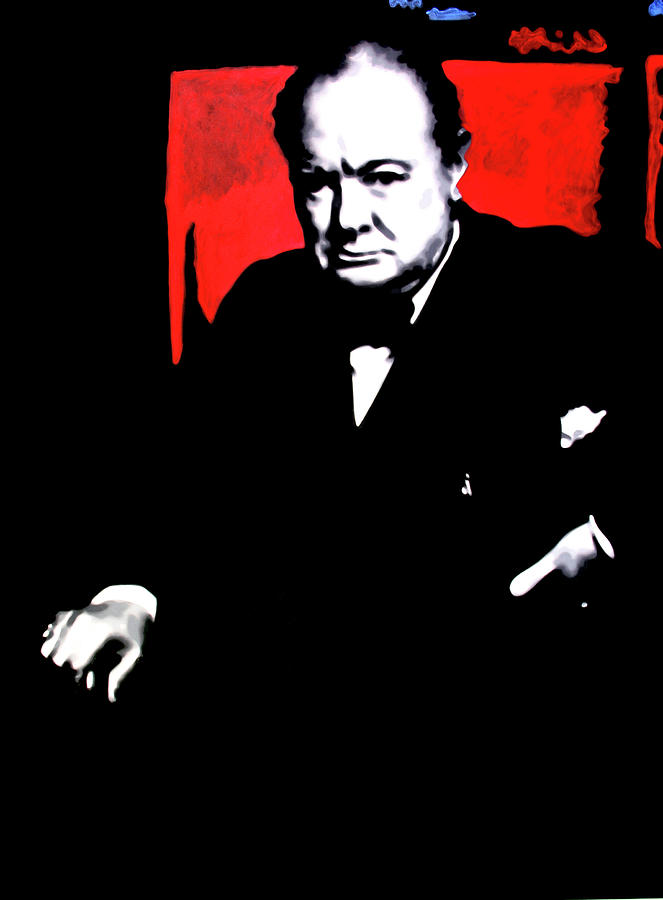 Churchill Painting by Hood MA Central St Martins London