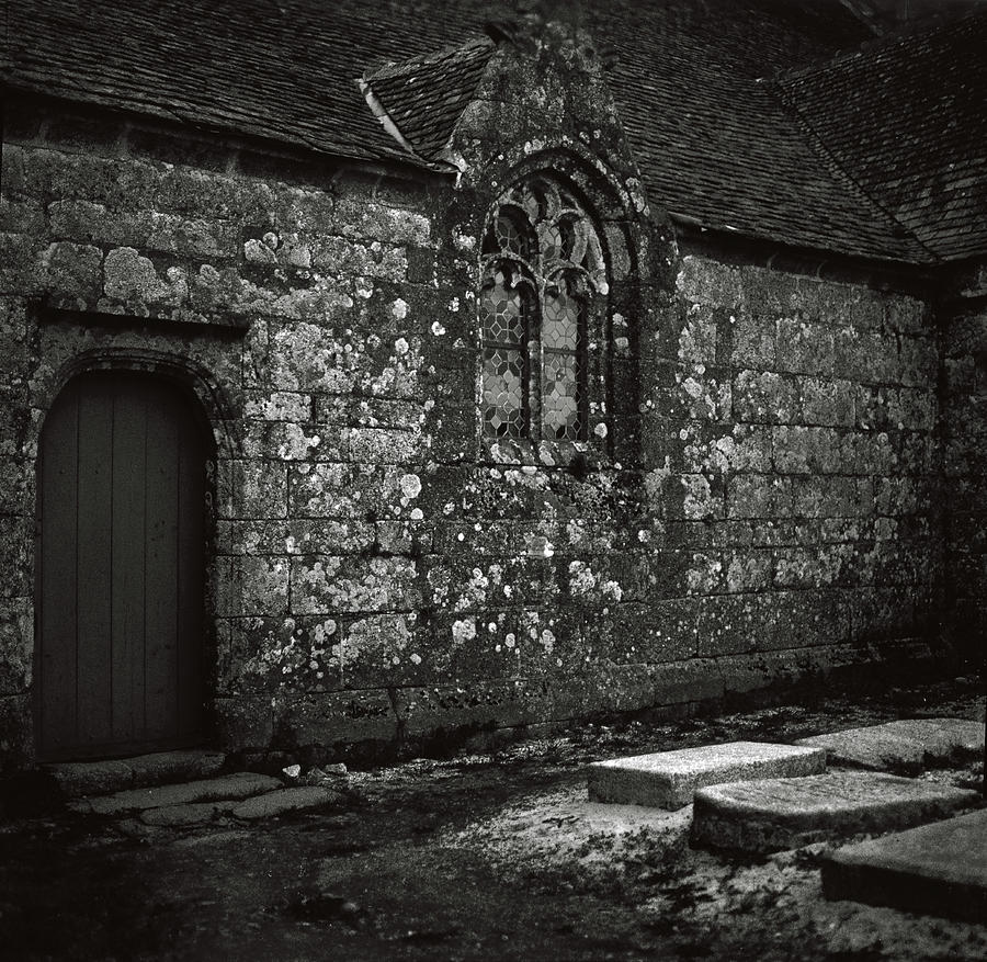 Church Photograph - Churchyard bw by Daniel Furon