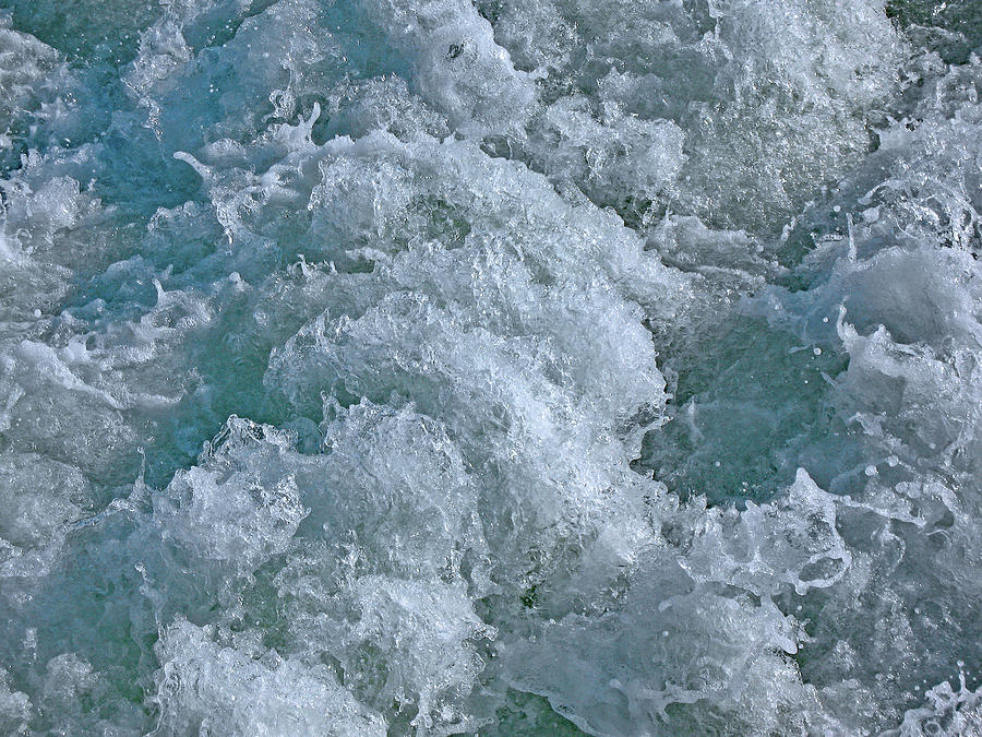 Abstract Photograph - Churning Waters by Connie Fox