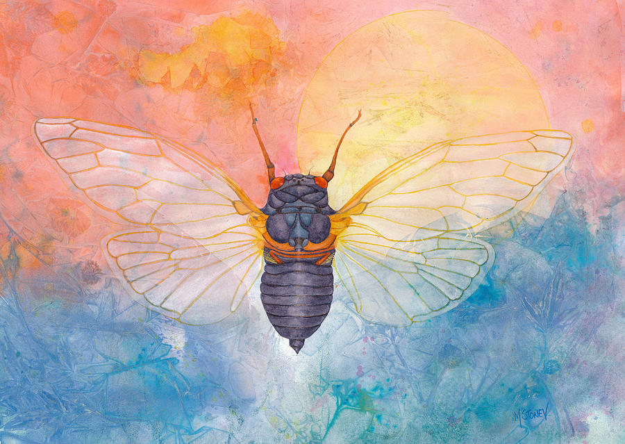 Cicada Dream Painting by Marie Stone-van Vuuren