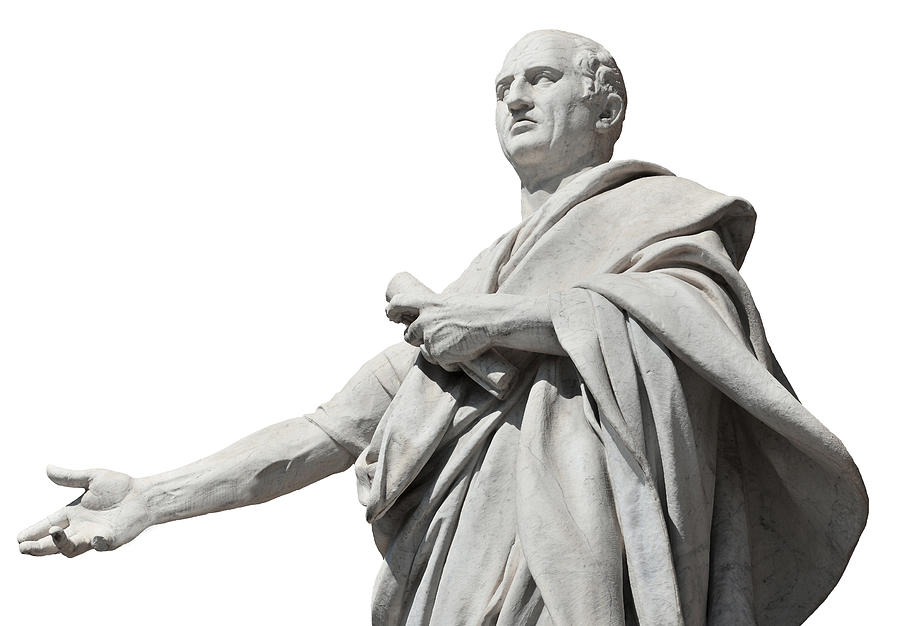 Cicero ancient roman senator (isolated on white background Photograph by Crisfotolux Cicero ancient roman senator (isolated on white background Photograph by Crisfotolux