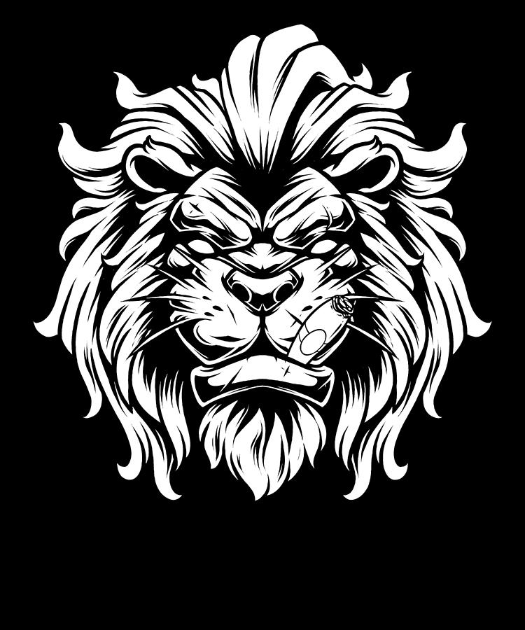 Cigar Lion Smoker Tobacco Smoke Smoking - Cigar Digital Art by Crazy ...