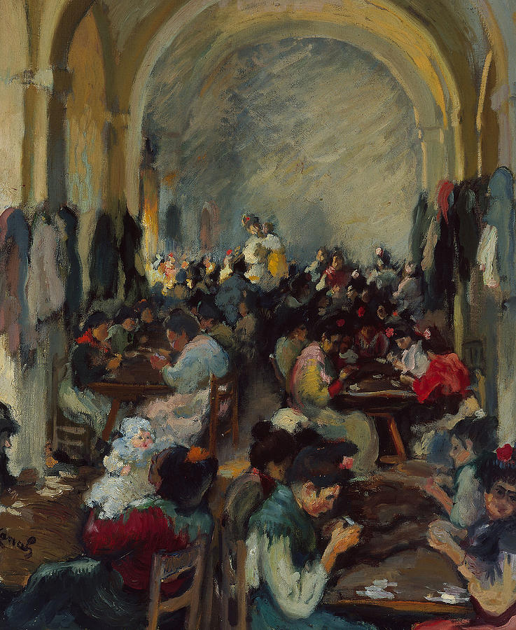 Cigar Making in Seville Painting by Ricard Canals