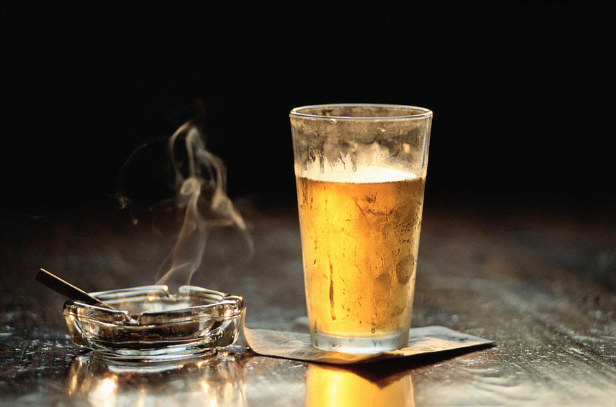 Cigarette and Beer Photograph by Don Tremain
