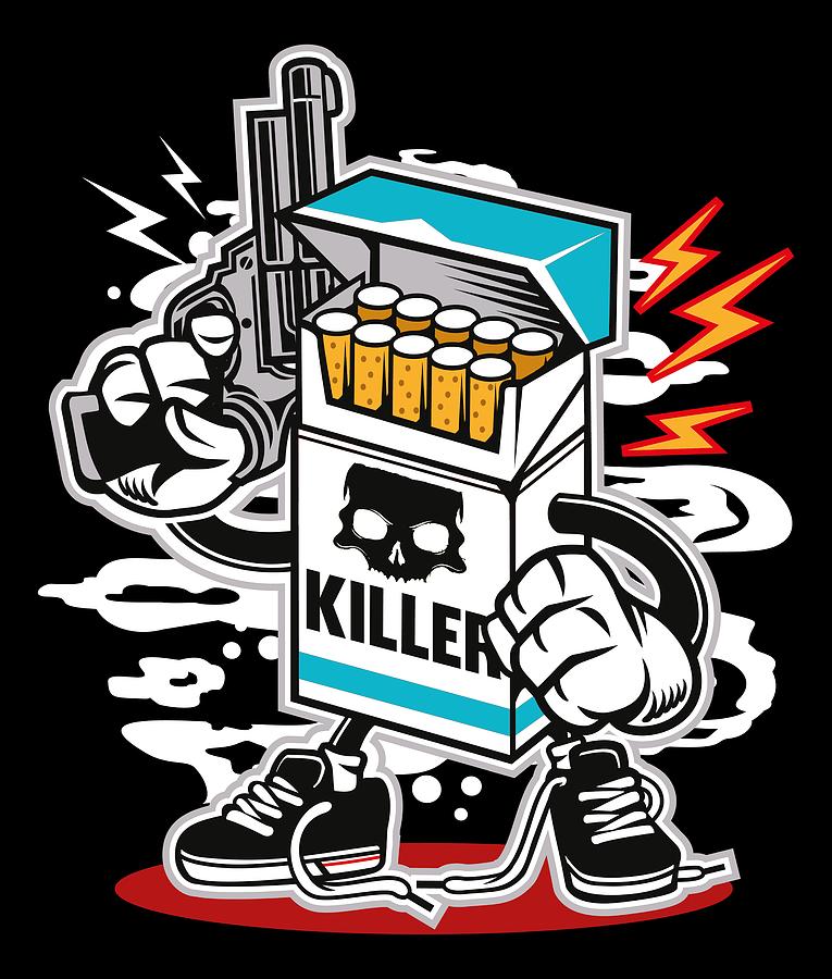 Cigarette Killer Digital Art by Long Shot