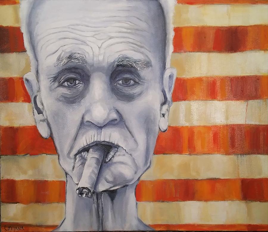 Cigars and Stripes Painting by Jean Cormier