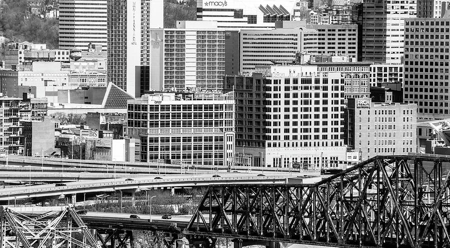 Cincinnati Architecture Black And White Photograph by Dan Sproul
