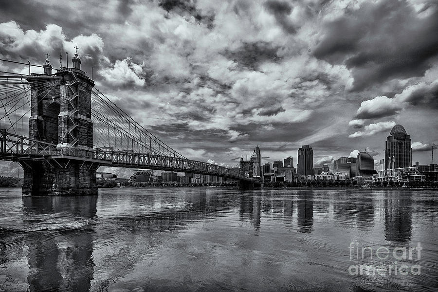 Cincinnati in Black and White Photograph by Teresa Jack