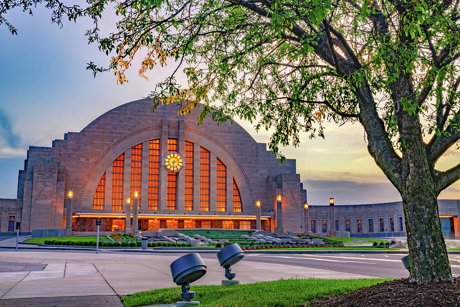 Cincinnati Museum Center at Union Terminal Sunset Photograph by Gregory Ballos