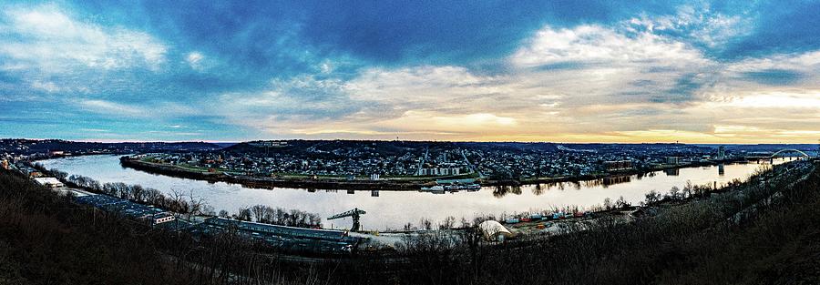 Cincinnati Ohio Ohio River View From Eden Park Photograph by Dave Morgan
