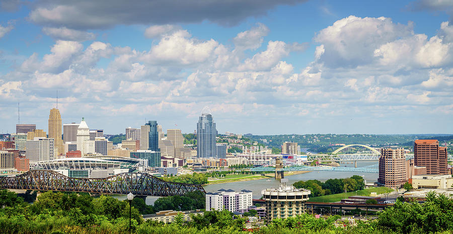 Cincinnati skyline Photograph by Alexey Stiop