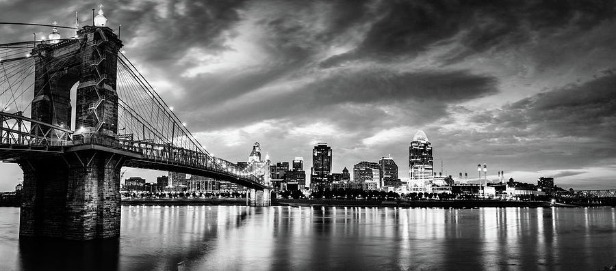 Cincinnati Skyline Panorama Photograph by Alexey Stiop