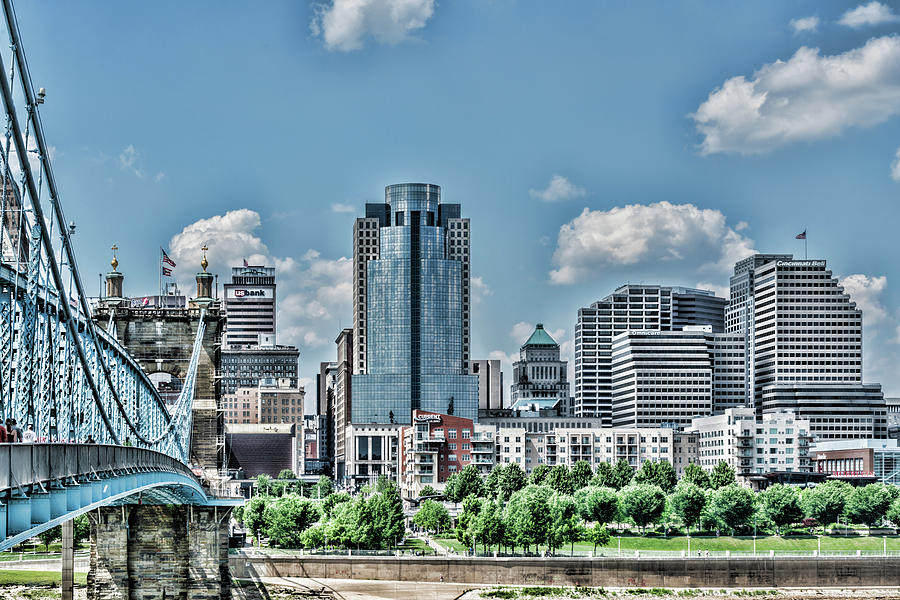 Cincinnati Skyline Photograph by Sharon Popek
