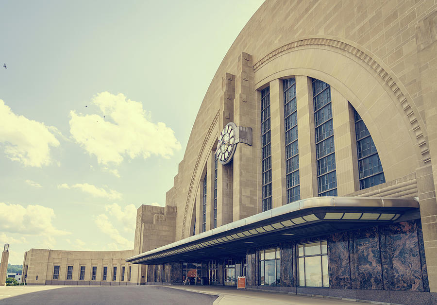Cincinnati Union Terminal Facade Photograph by Alexey Stiop