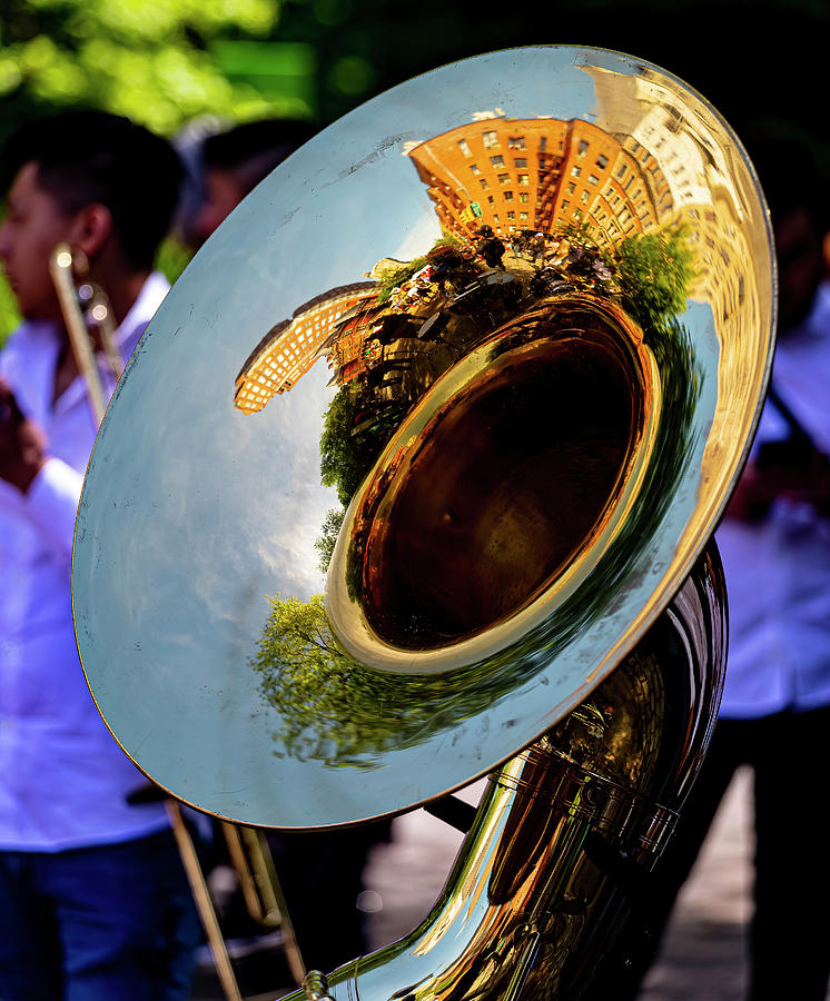 Cinco de Mayo Parade NYC 2023 - Tuba Photograph by Robert Ullmann