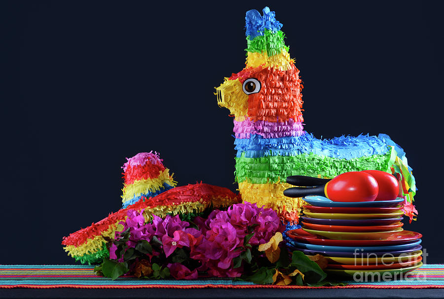 Cinco de Mayo Party Table. Photograph by Milleflore Images