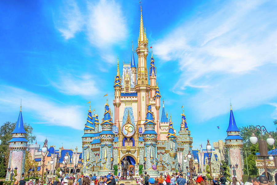 Cinderella Castle at Walt Disney World Photograph by Mark Andrew Thomas