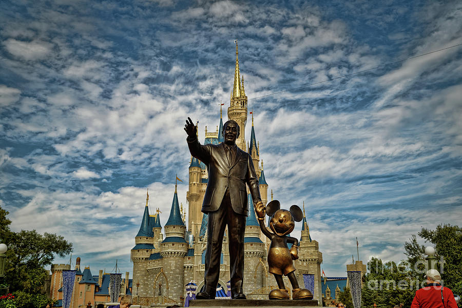 Cinderella Castle and Mickey hot Mouse