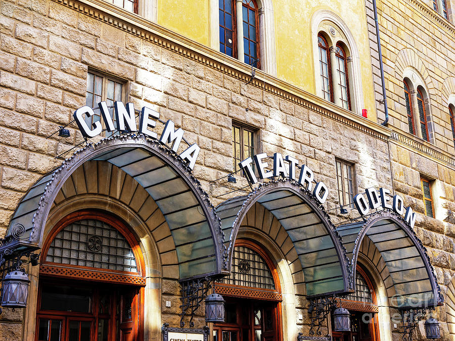 Cinema Teatro Odeon in Florence Italy Photograph by John Rizzuto