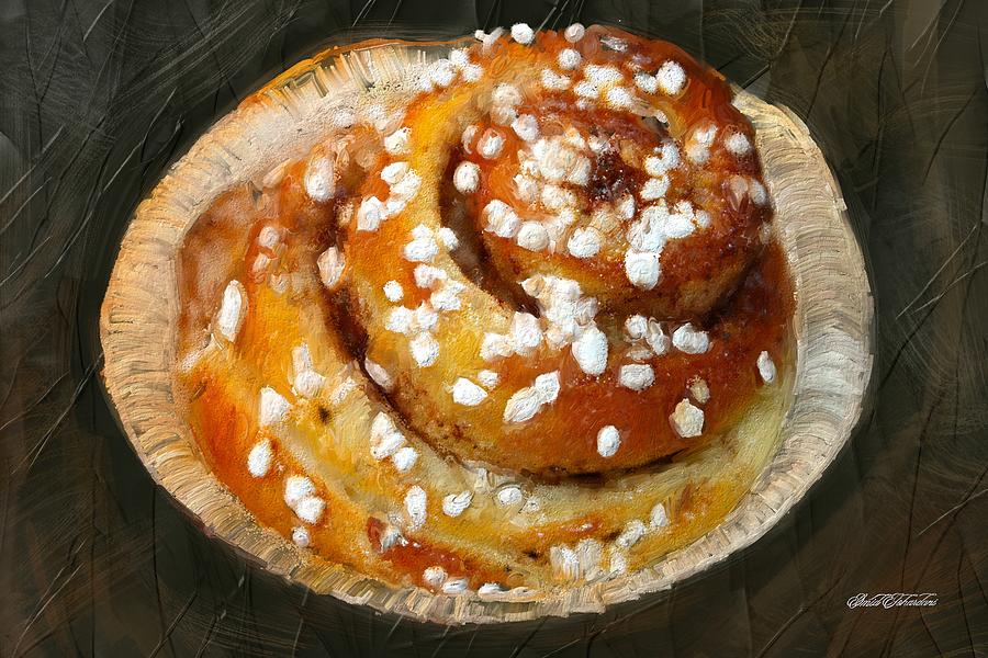 Cinnamon Roll Painting By Fineart Paintings