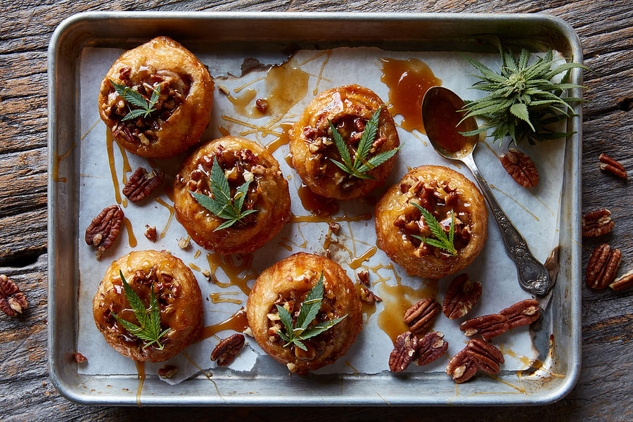 Cinnamon Roll with cannabis Photograph by Lew Robertson Cinnamon Roll with cannabis Photograph by Lew Robertson