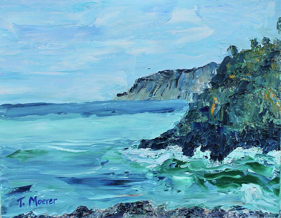 Cinque Terre 1 Painting by Teresa Moerer