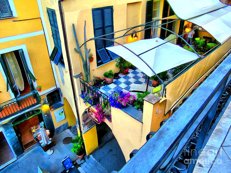 Cinque Terre Balcony View Photograph by Sea Change Vibes