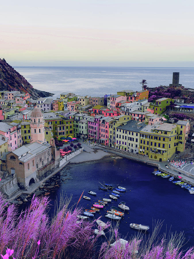 Cinque Terre Painting by Celestial Images
