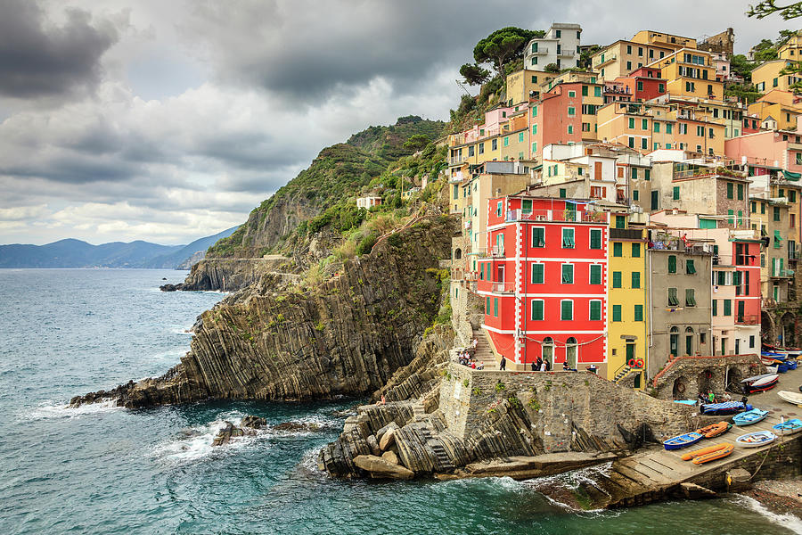 Cinque Terre coastline Photograph by Alexey Stiop