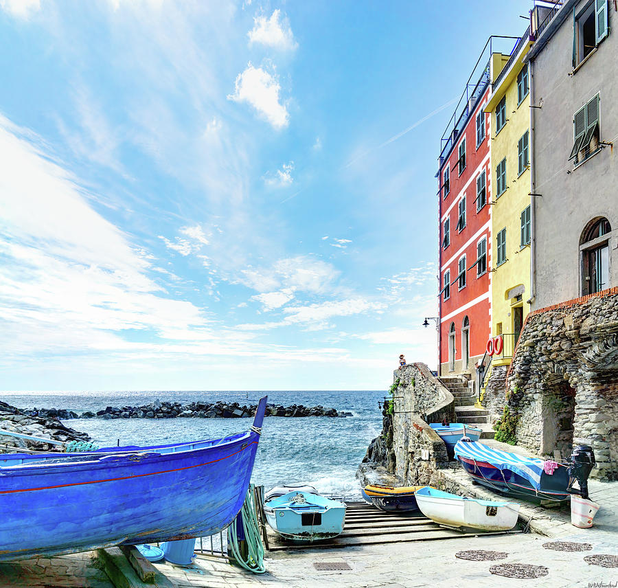 Cinque Terre - little port of Riomaggiore Photograph by Weston Westmoreland