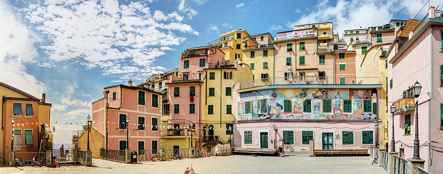 Cinque Terre - piazza vignaioli in Riomaggiore Photograph by Weston Westmoreland