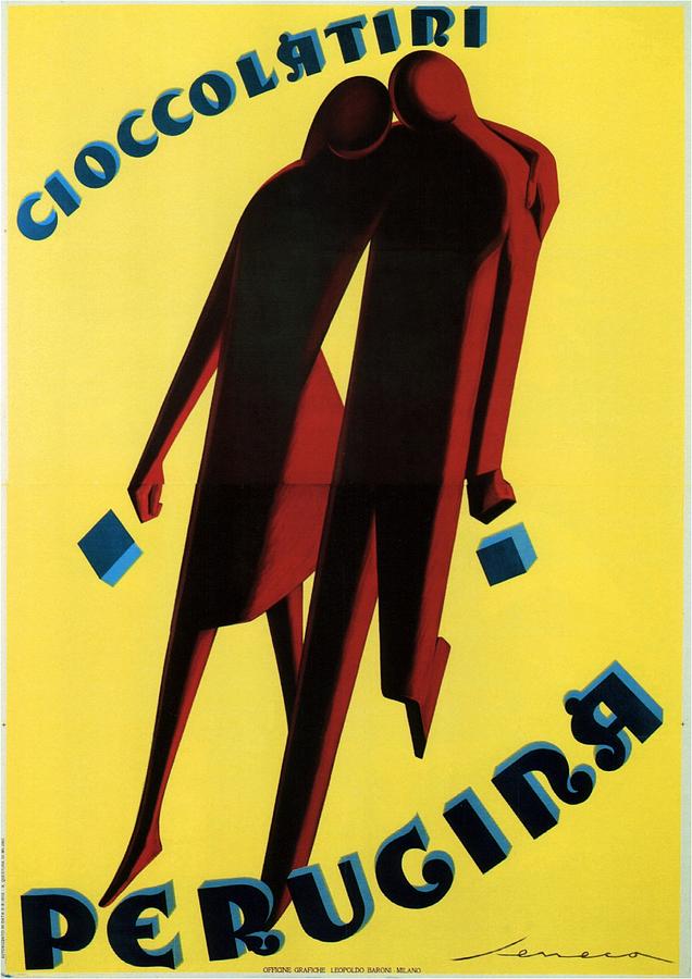 Cioccolatiri Perugina 01 - Chocolate Advertisement -Vintage Advertising Poster Digital Art by Studio Grafiikka