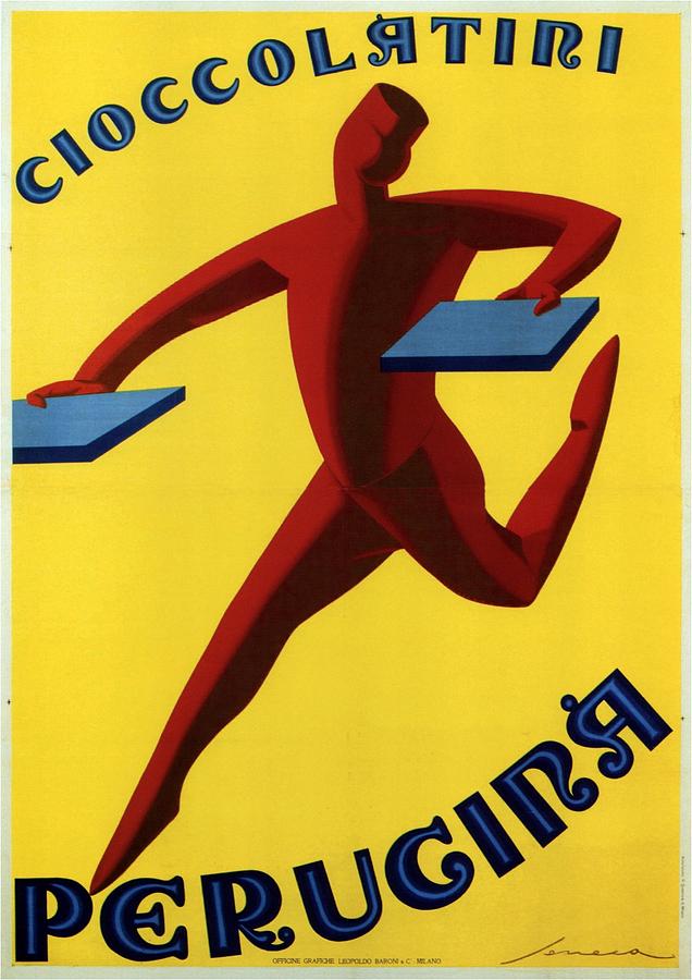 Cioccolatiri Perugina 02 - Chocolate Advertisement -Vintage Advertising Poster Digital Art by Studio Grafiikka