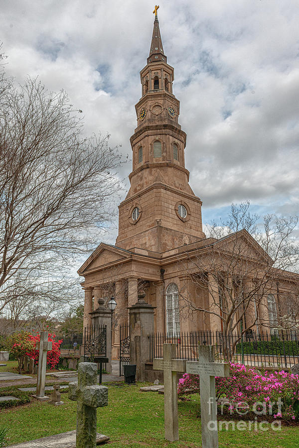 Circa 1836 - St. Phillips Church Photograph by Dale Powell