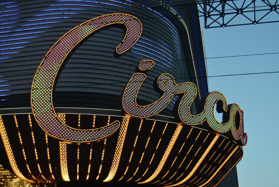 Circa Hotel Casino Neon Marquee Fremont Street Downtown Las Vegas Photograph by Shawn OBrien
