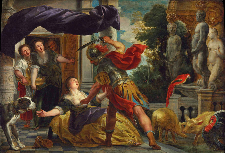 Circe and Odysseus  Painting by Jacob Jordaens