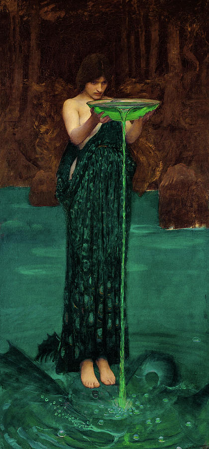 It Movie Painting - Circe Invidiosa, 1892 by John William Waterhouse