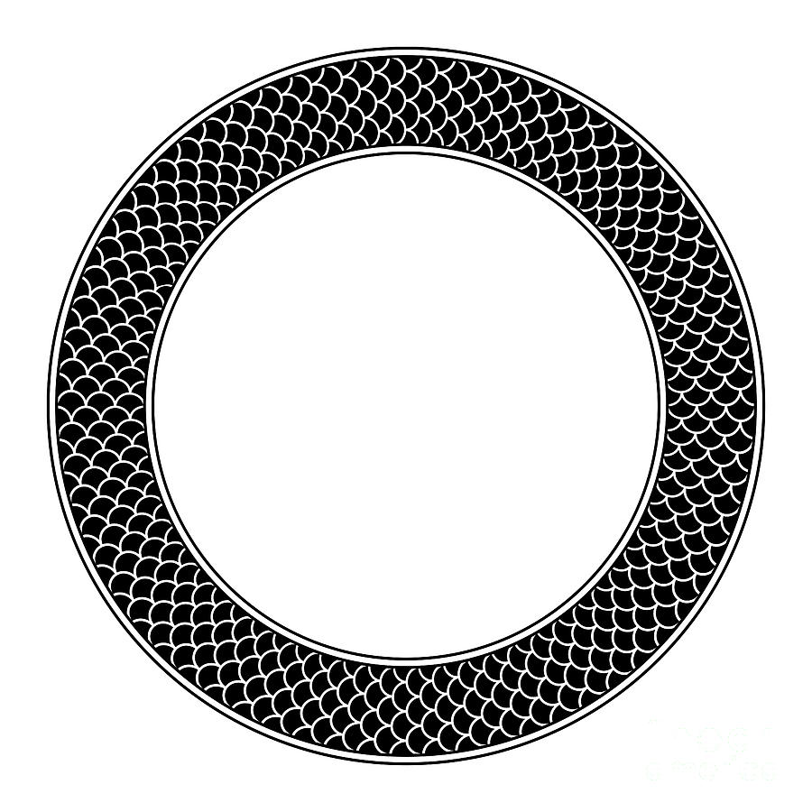 Circle frame, made with a running dog pattern by Peter Hermes Furian