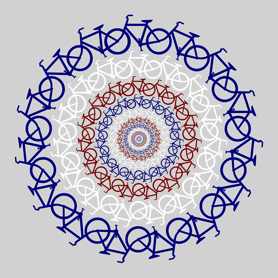 Circle of Bikes Digital Art by John Haldane