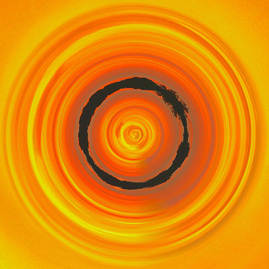 Circle orange Digital Art by William Hulbert