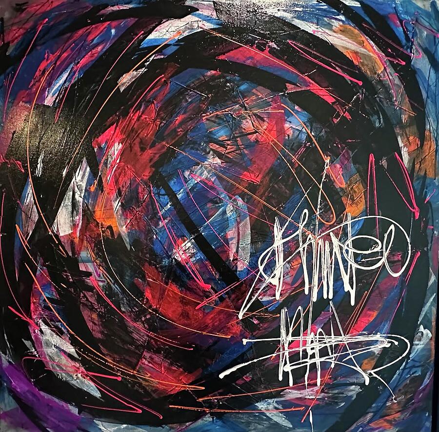 Suburban Mom Graffiti 1 Painting by Catherine Schneider