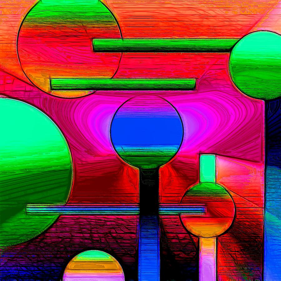 Circles and Lines Digital Art by Guy Salem - Fine Art America