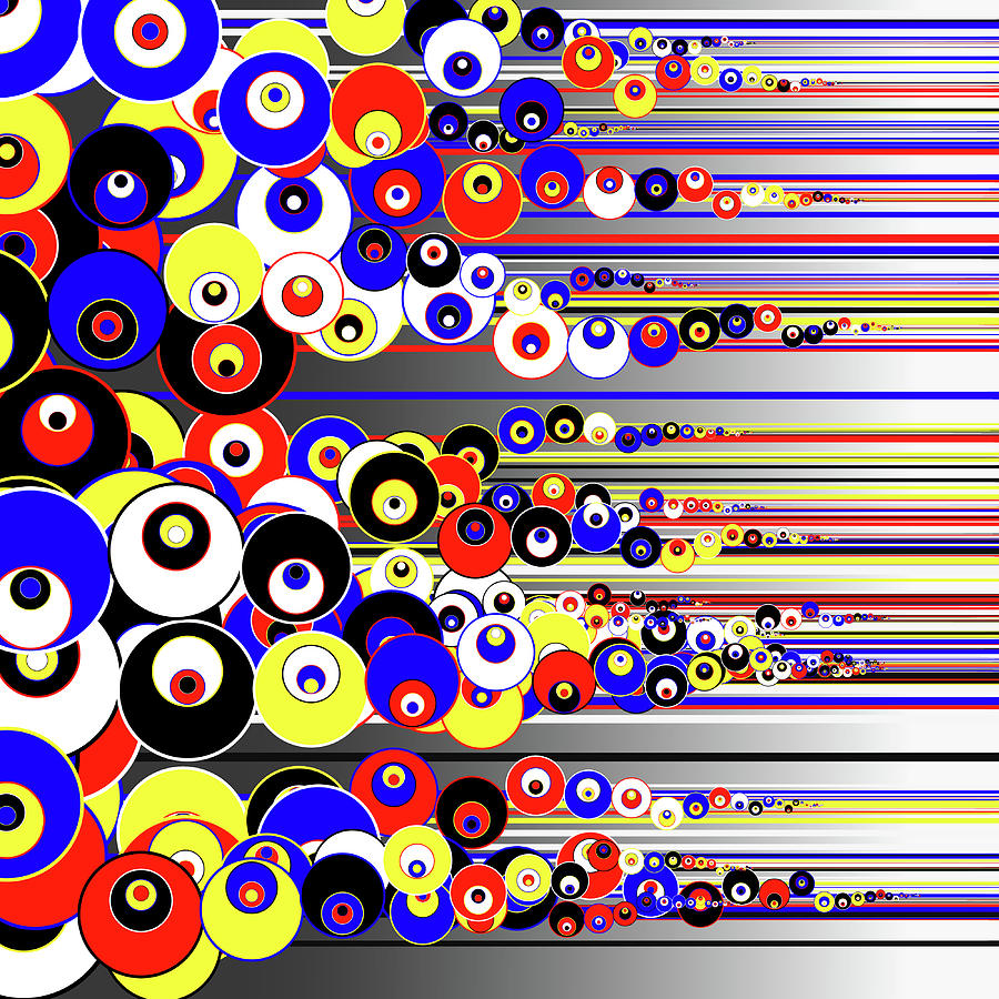 Circles and Lines Digital Art by Tin Tran - Fine Art America