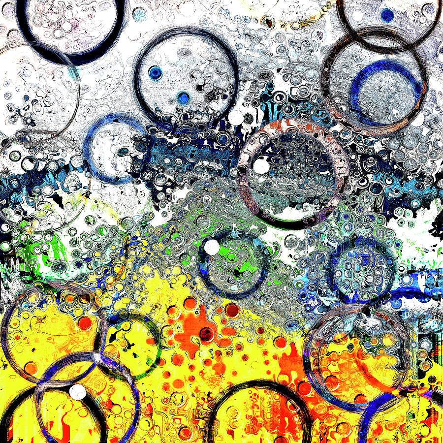 Circles and Splats Painting by Sandra Selle Rodriguez