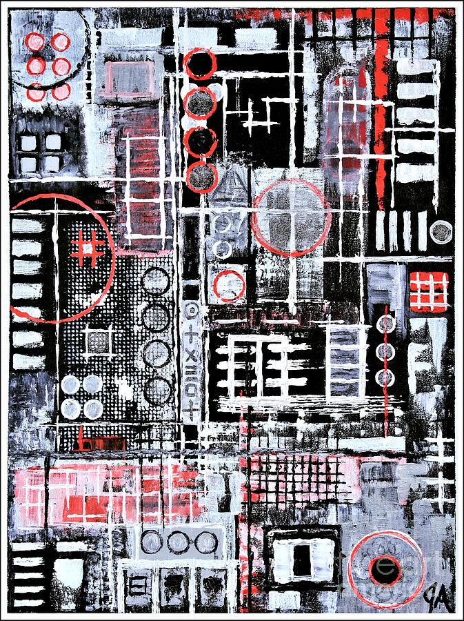 Circuit Jungle Painting By Jeremy Aiyadurai - Fine Art America