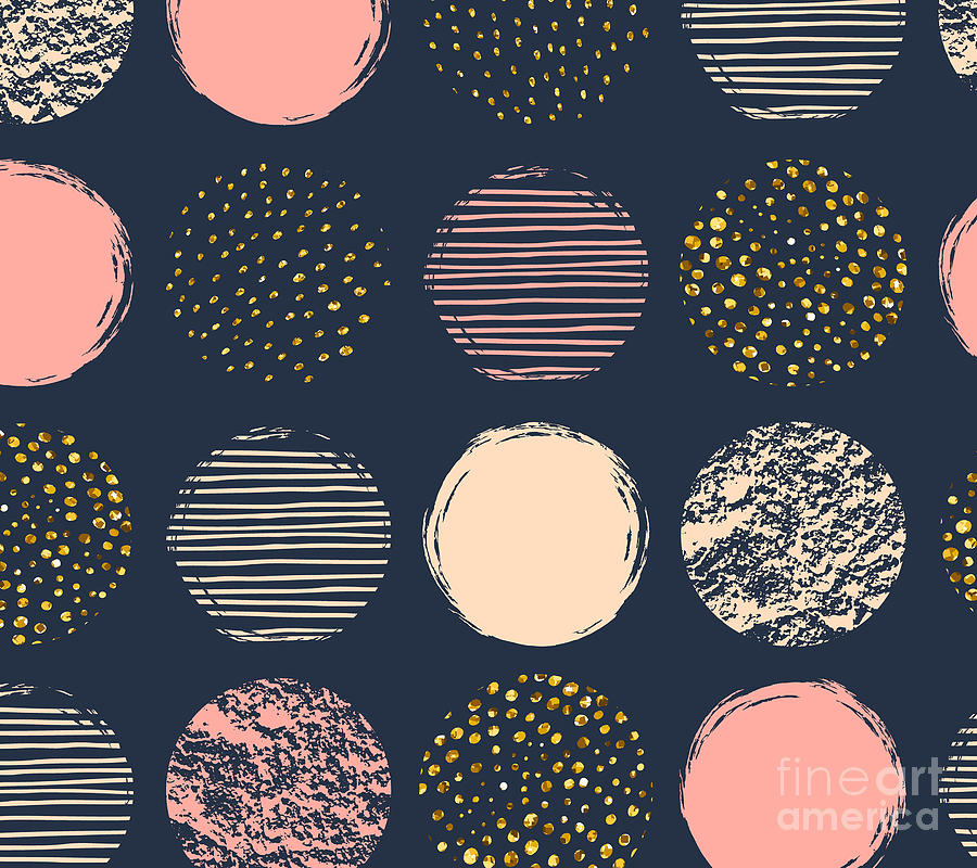Circular Blobs Pattern Digital Art by Noirty Designs - Fine Art America
