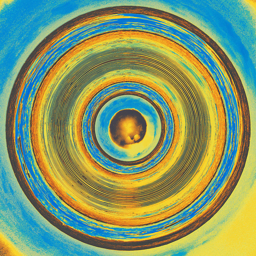 Circular Landscape in blue and yellow Digital Art by William Hulbert ...