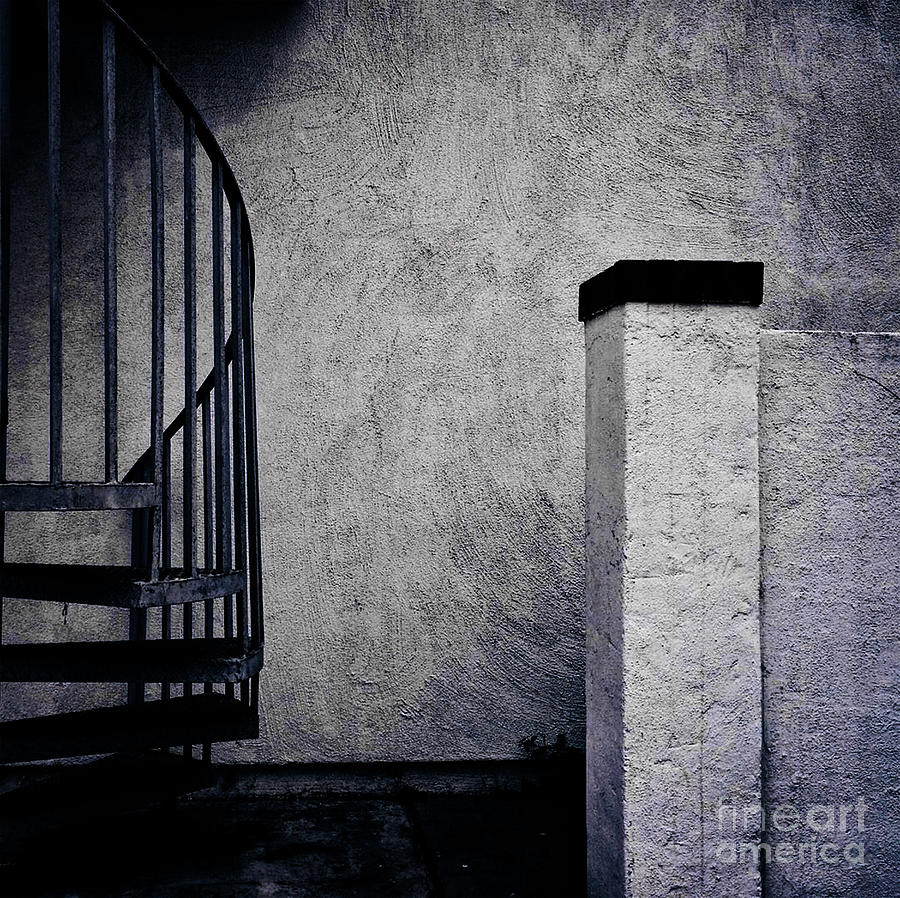 Circular Stairs And Wall Art Photograph by Doc Braham